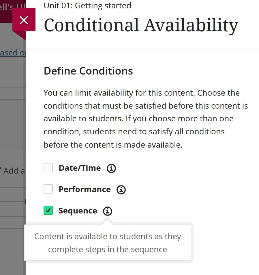 image of sequence selection