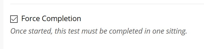 image of force completion checkbox